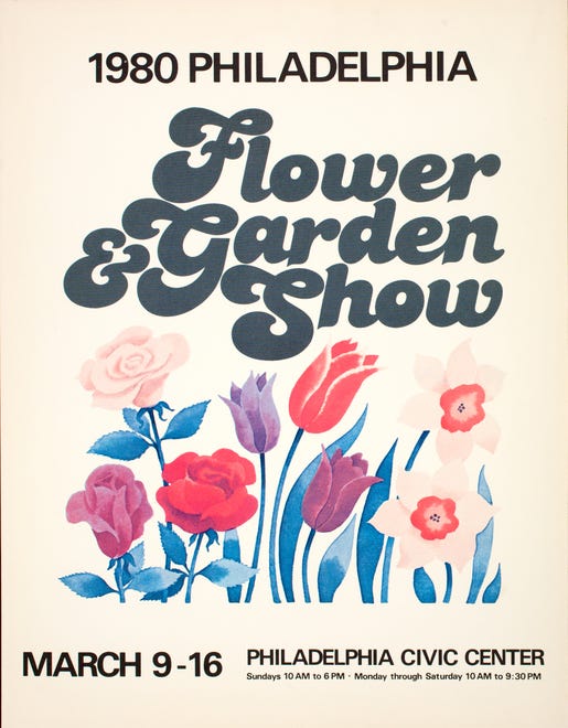 A poster for the 1980 Philadelphia Flower and Garden Show.