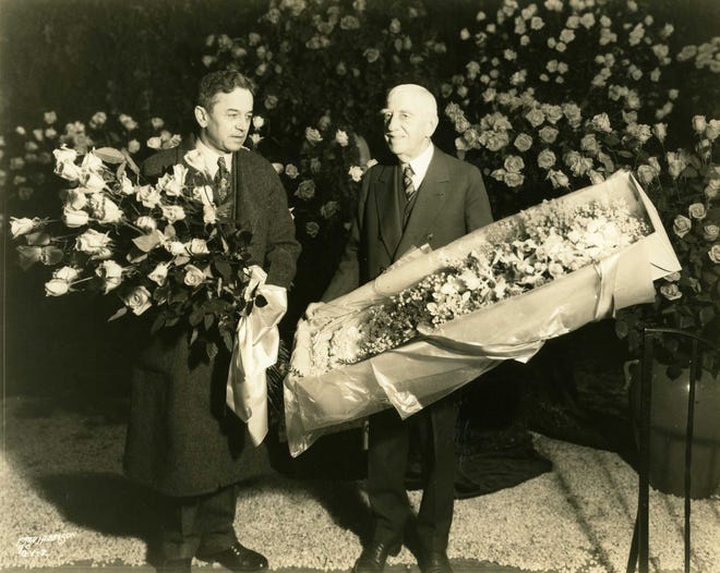 Flowers for Eleanor Roosevelt in 1933 at the Philadelphia Flower Show.