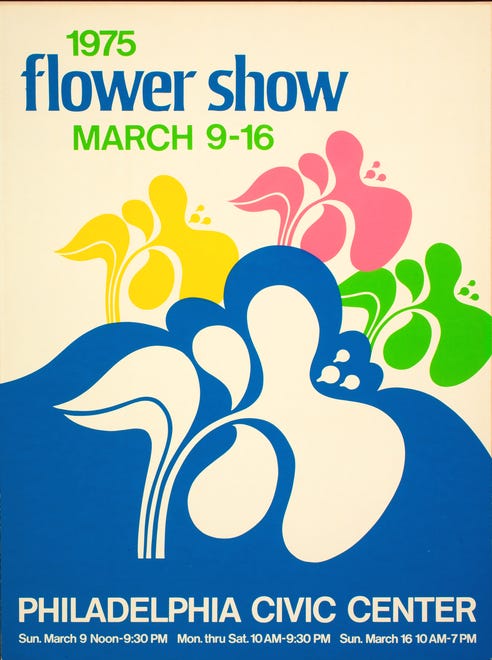 A poster from the 1975 Philadelphia Flower Show.