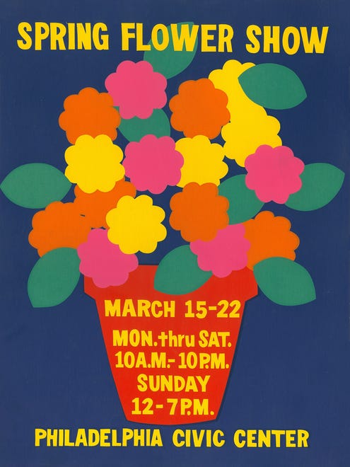 A poster from the 1970 Philadelphia Flower Show.